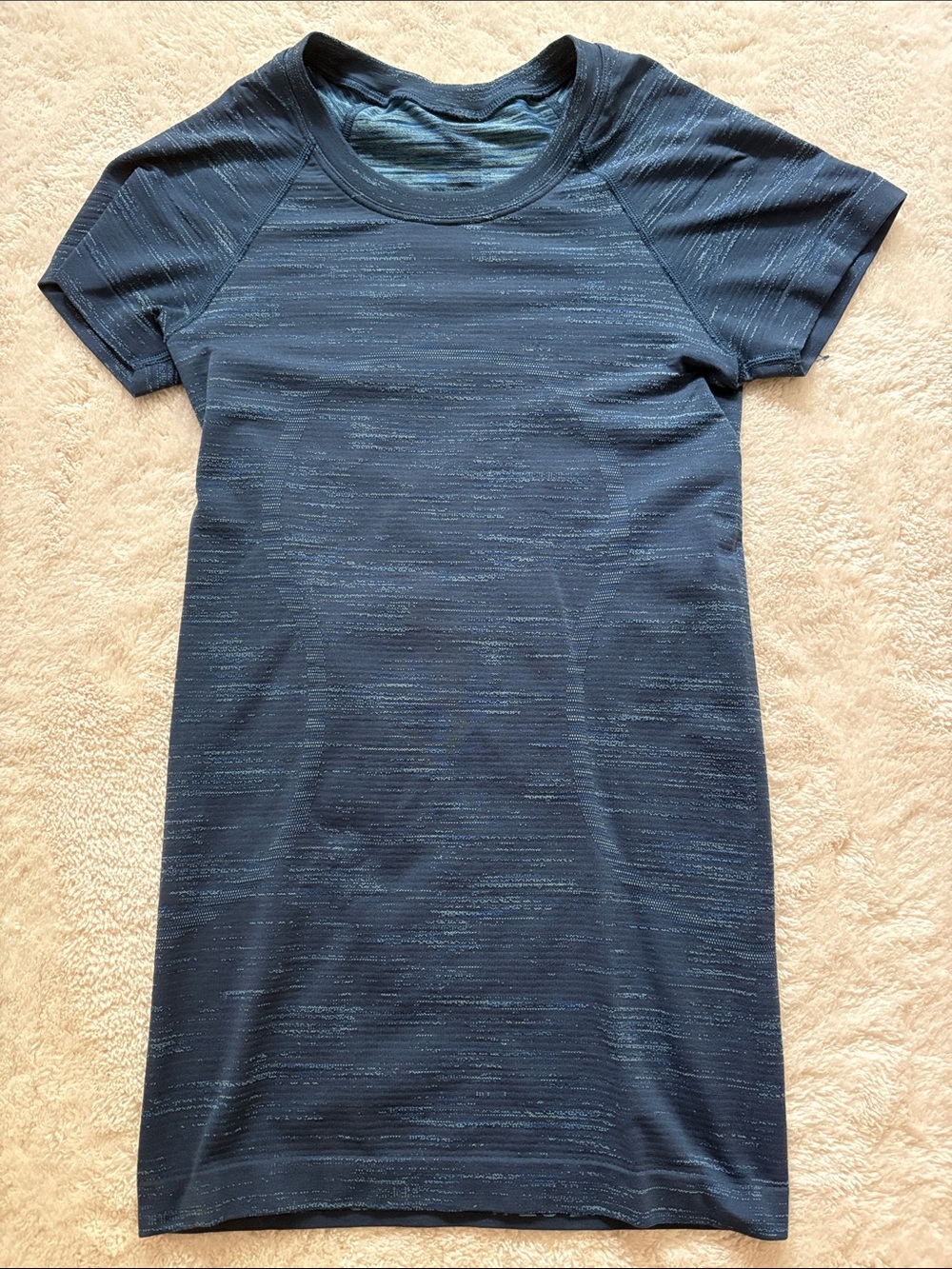 lululemon athletica Short Sleeve Space-Dyed Tee Dress in Navy